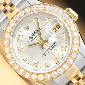 Sale! Ladies Rolex 18k Diamond Dial Factory Watch